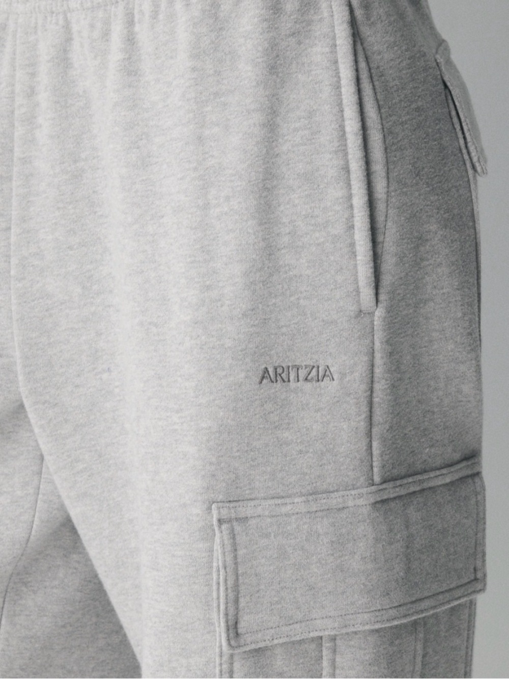 TNA Light Gray Cargo Joggers - Picture 4 of 6